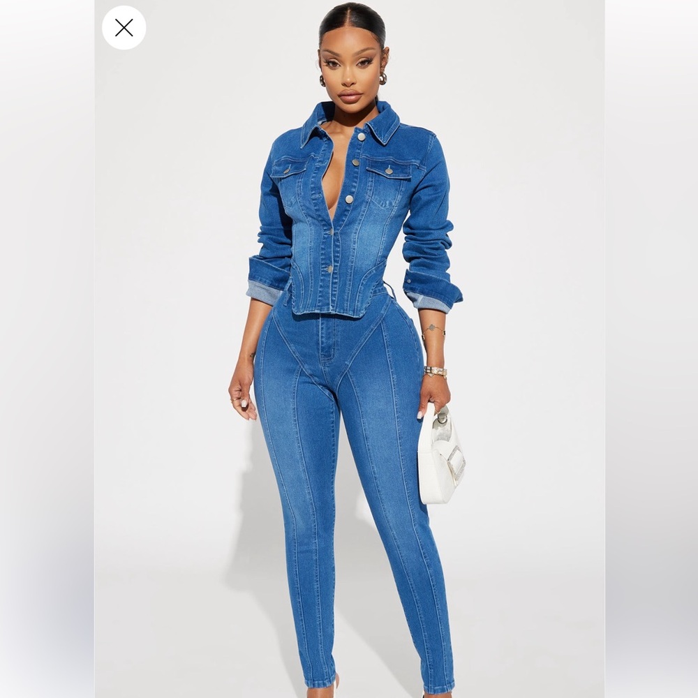 Maison Stretch denim trucker jacket
